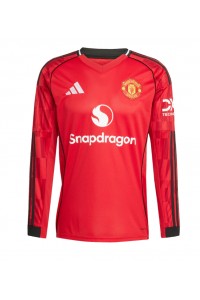 Manchester United Voetbaltruitje Thuis tenue 2025-26 Lange Mouw